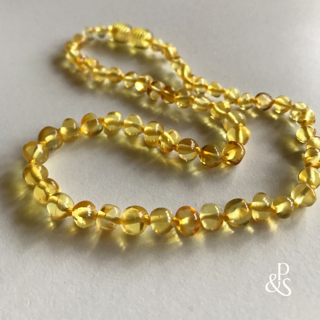 Honey Baltic amber necklace – Mama's Organica